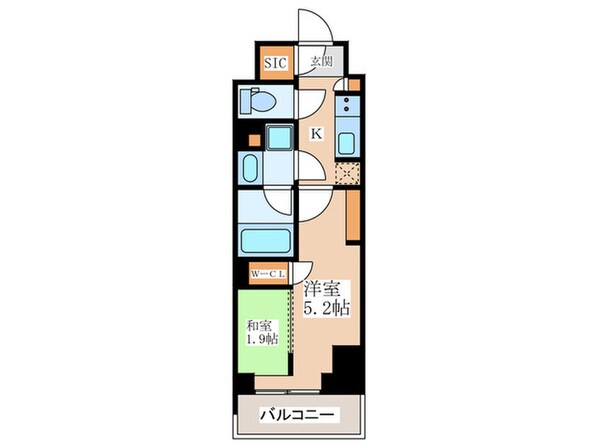 コンフォリア東新宿の物件間取画像